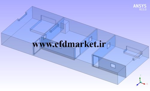 شبیه سازی انتقال حرارت جریان خروجی از کولر گازی اسپلیت