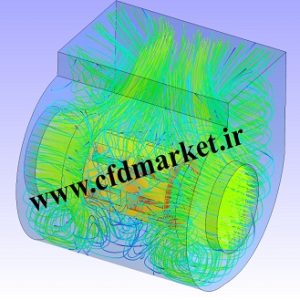 شبیه سازی فن سانتریفیوژ دو طرفه توسط انسیس فلوئنت