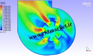 شبیه سازی فن سانتریفیوژ دو طرفه توسط انسیس فلوئنت